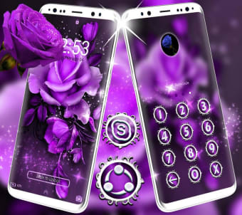 Purple Rose Launcher Theme