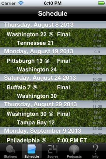 Washington Football - Radio, Scores & Schedule