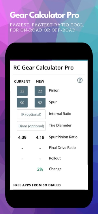 RC Gear Calculator Pro