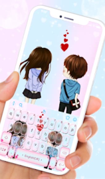 Innocent Couple Love Keyboard Theme