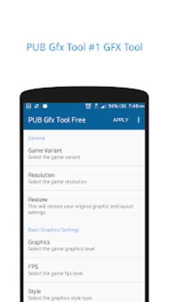 PGT Free : GFX  Optimizer