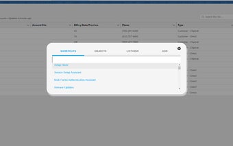 Salesforce Quick Access Bar