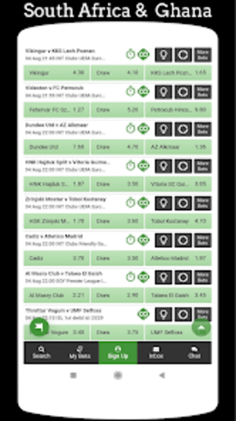 Sports Numbers for Betway