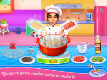 Make pasta cooking kitchen
