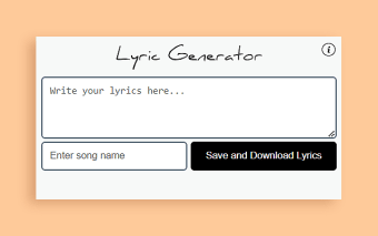 Lyric Generator - Lyric Builder
