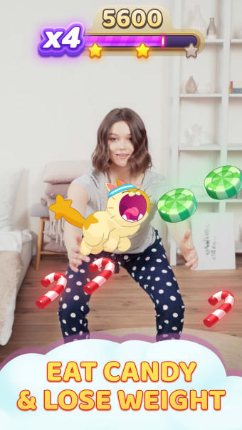 AR Fitness Game: Candy Squats