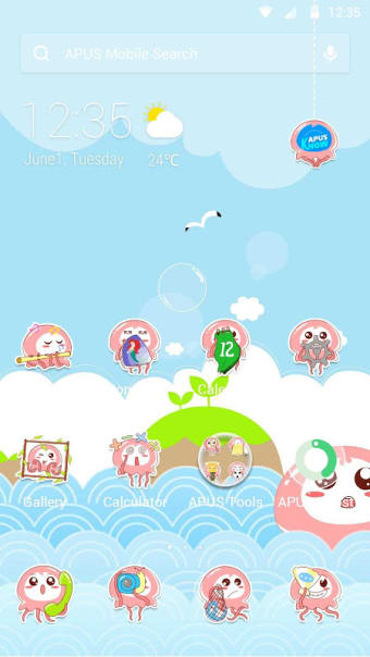 Jellyfish-APUS Launcher theme