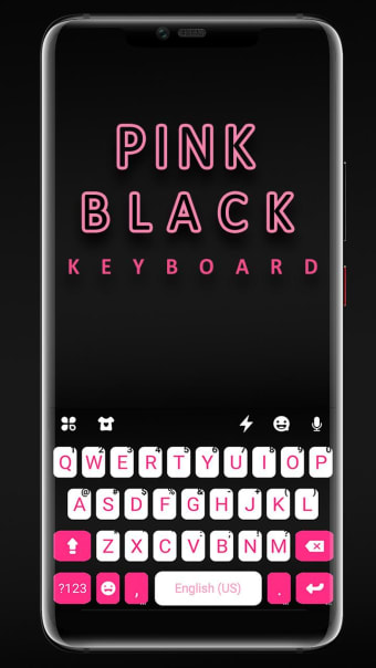 Pink Black Chat Keyboard Theme