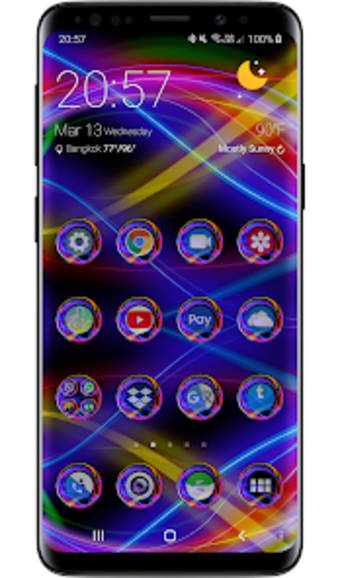 Theme Launcher - Neon Abstract