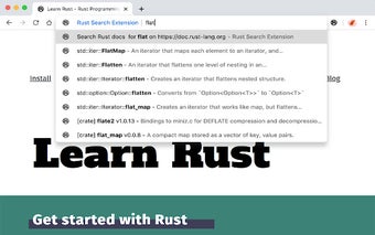 Rust Search Extension