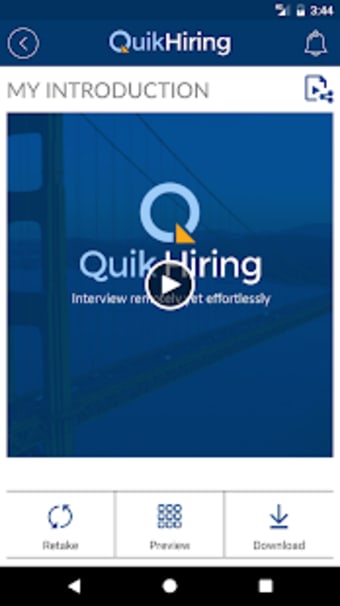 QuikHiring Job Search Video CV