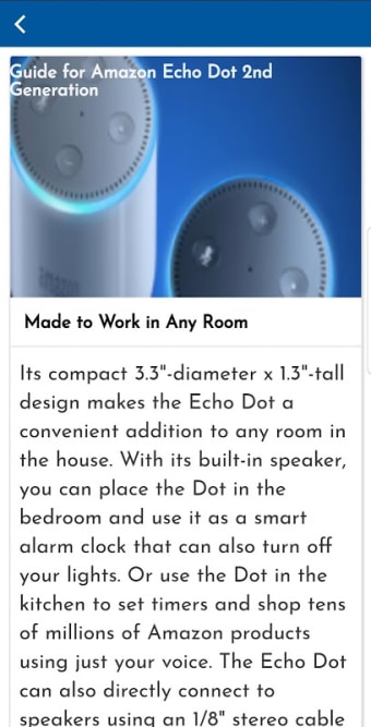 Guide for Amazon Echo Dot 2nd Generation