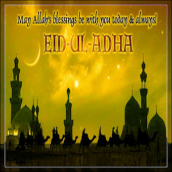 Eid Al-Adha Mubarak Wishes Car