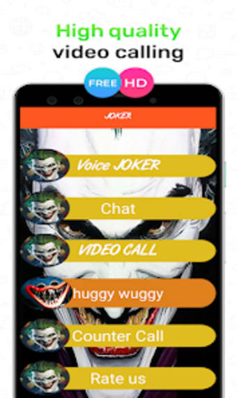 Villain Hero joker video call