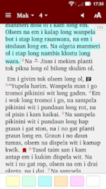 Bible in Tok Pisin  English
