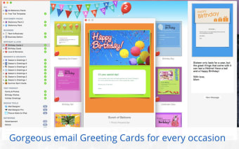 Stationery Greeting Cards templates for Apple Mail