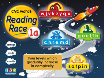 Reading Race 1a: CVC words