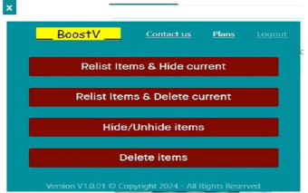 BoostV: bot for Vinted to relist
