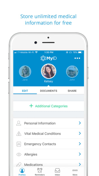 MyID  Medical ID Profile