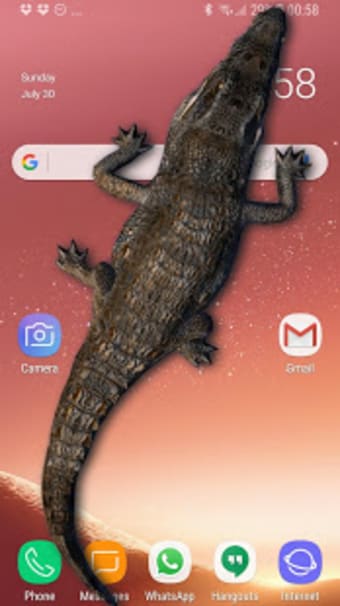 Crocodile in Phone Big Joke