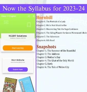 Class 11 English for 2023-24