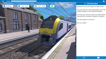 Simulateur de train SNCB