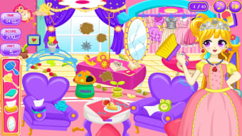 Princess Cleaning Rooms Game