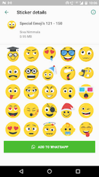 Special Emojis 200 Stickers for WhatsApp