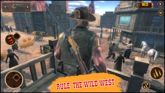 West Wild Gunfighter: Western cowboy Gun shooting