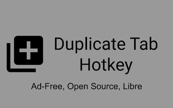 Duplicate Tab Hotkey