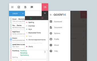 Acrolinx for Chrome