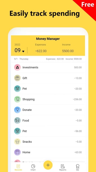 Money Manager:Budget  Expense