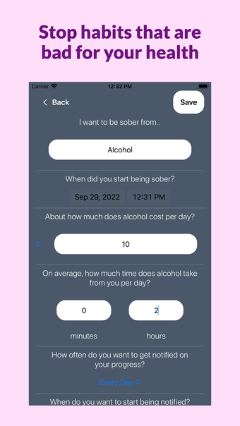 SoberUp - Quit Tracker