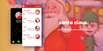 Santa claus - video call with