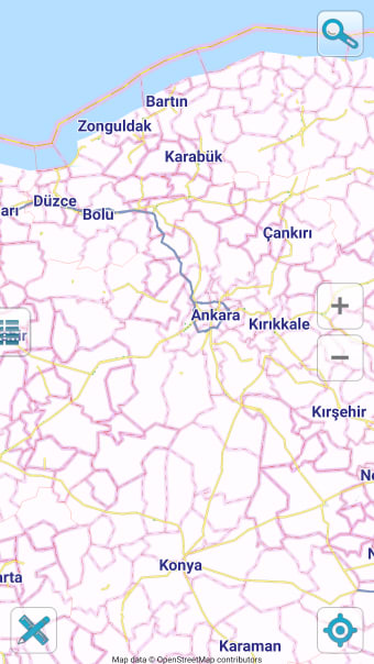 Map of Turkey offline