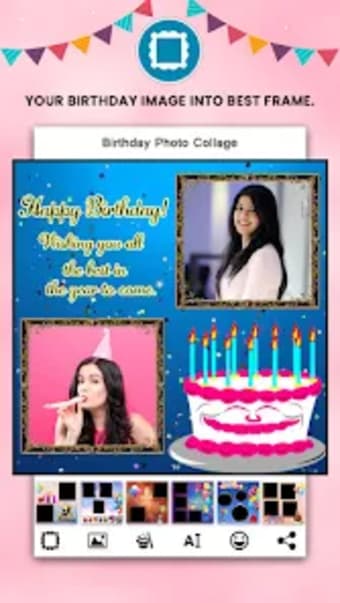 Birthday Photo Collage - Bday