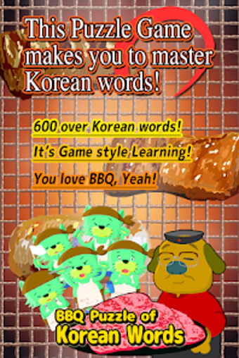 BBQ Puzzle of Korean Words