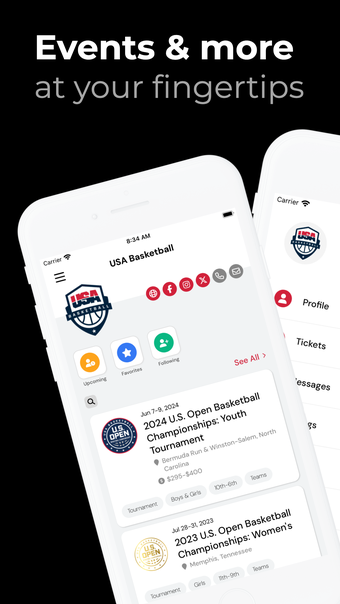 USA Basketball: Events