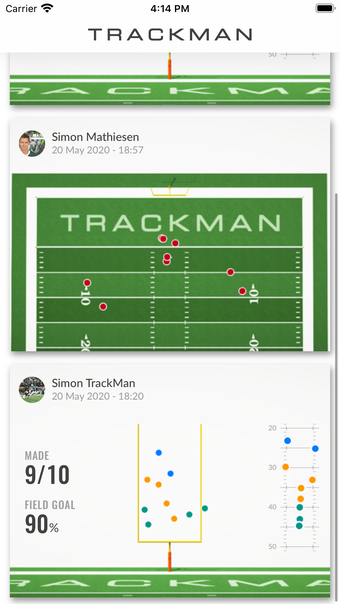 TrackMan Football Sharing