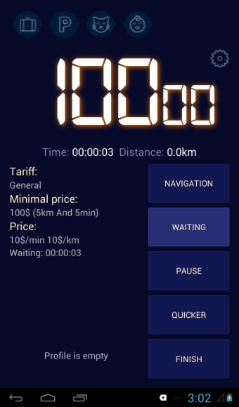 Taximeter for earnings