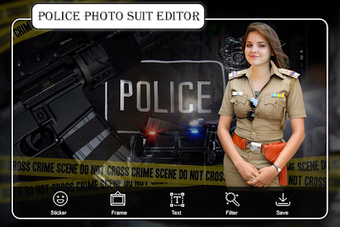 Men Police Suit Photo Editor