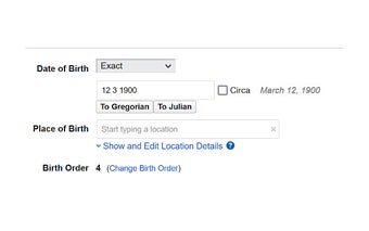 Geni Julian Calendar