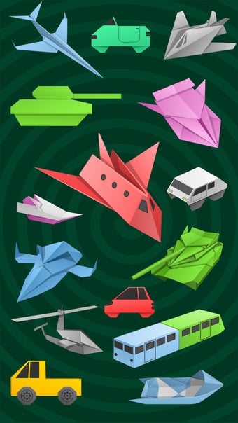 Origami Vehicles: Cars  Tanks