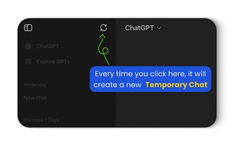 ChatGPT: Temporary chat always ON