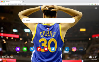 Stephen Curry New Tab NBA HD Wallpapers Theme