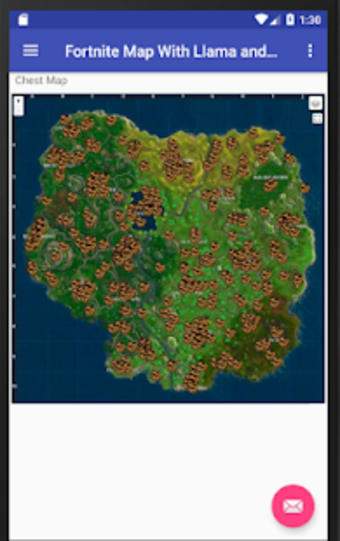 Fortnite Map With Llamas and Chests