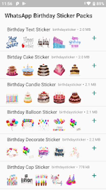 Birthday Stickers - WAStickers