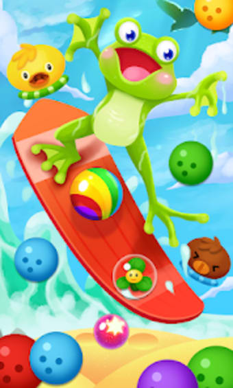 Frog pop bubble island