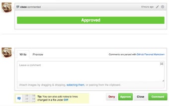 GitHub Approve/Deny