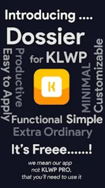 Dossier for KLWP Pro
